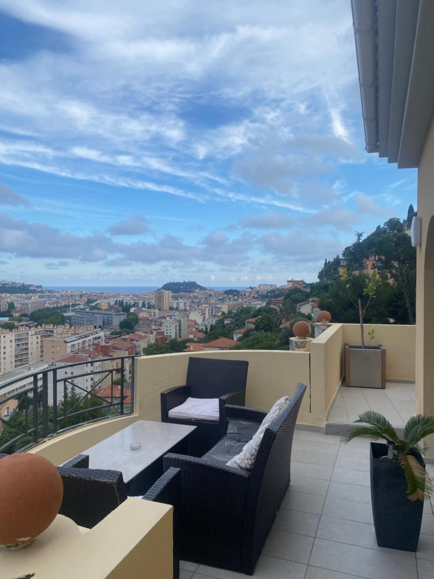 Appartement-Nice 01 Vue Mer - Panoramique Wifi-Parking Buitenkant foto